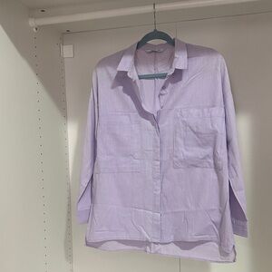 Lavender Button-Up Shirt
